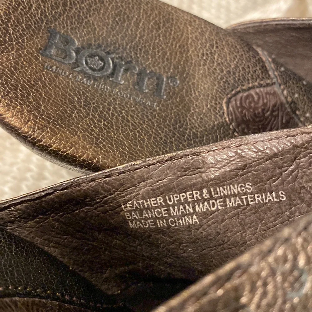 Born Metallic Brown Clogs - Picture 8 of 10